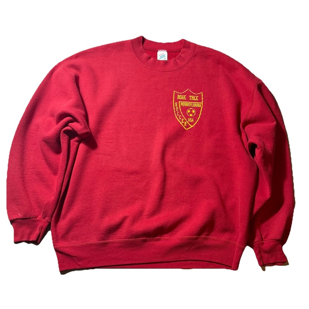 Vintage Rose Tree Soccer Crewneck XL‎ Jerzees USA Made  80s